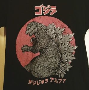 Grunge Japanese Godzilla Shirt